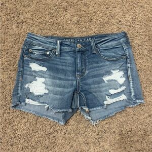 American Eagle Outfitters Distressed Denim Women Shorts